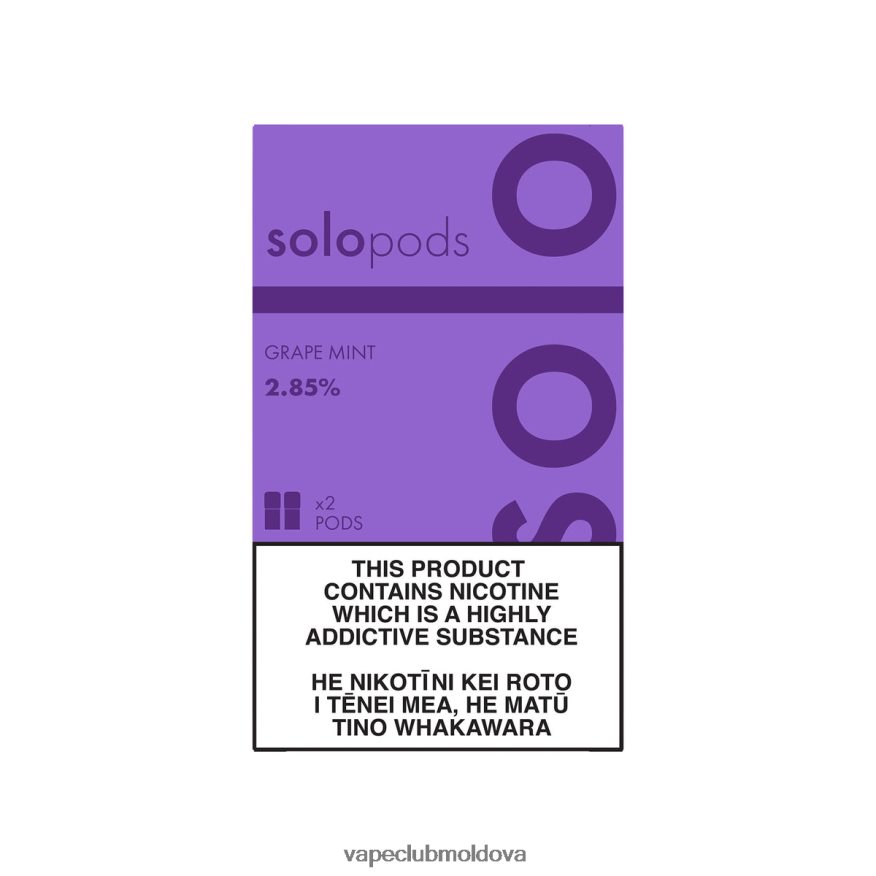 Vape Moldova 44D82R54 Solo Pachet de schimb 2-pachet menta de struguri