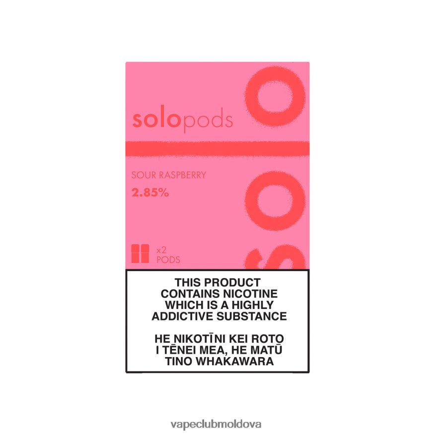 Vape Moldova 44D82R59 Solo Pachet de schimb 2-pachet zmeura acra