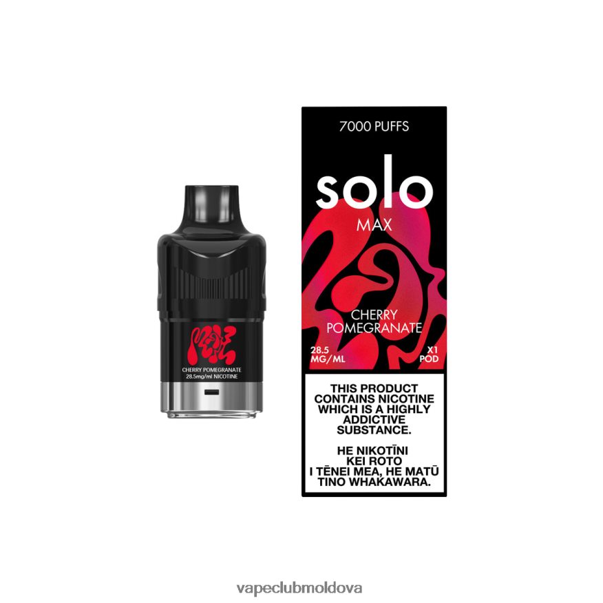 Vape Pod Kit 44D82R83 Solo MAX păstaie rodie cireșă