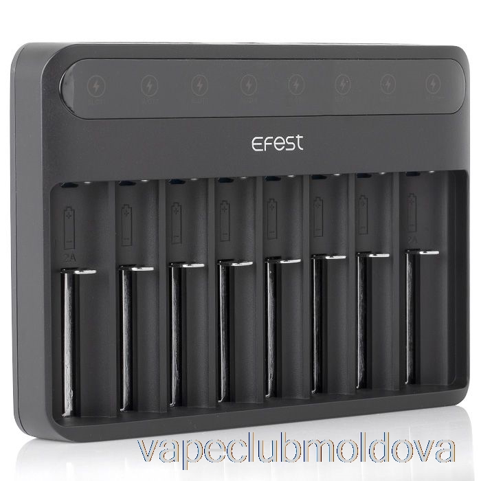 Kit Vape Pod Efest Lush Q8 8 Bay încărcător Inteligent Pentru Baterie
