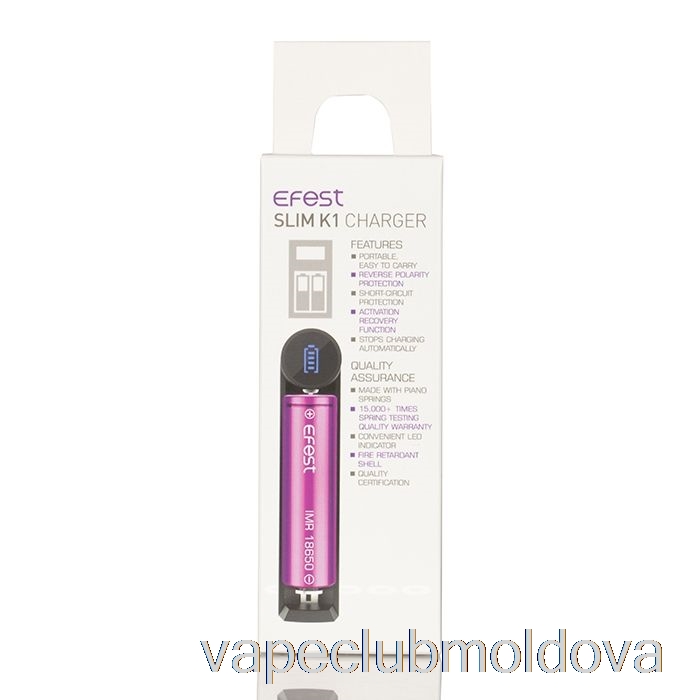 Kit Vape Pod încărcător De Baterie Efest Slim K1 Cu Un Singur Slot