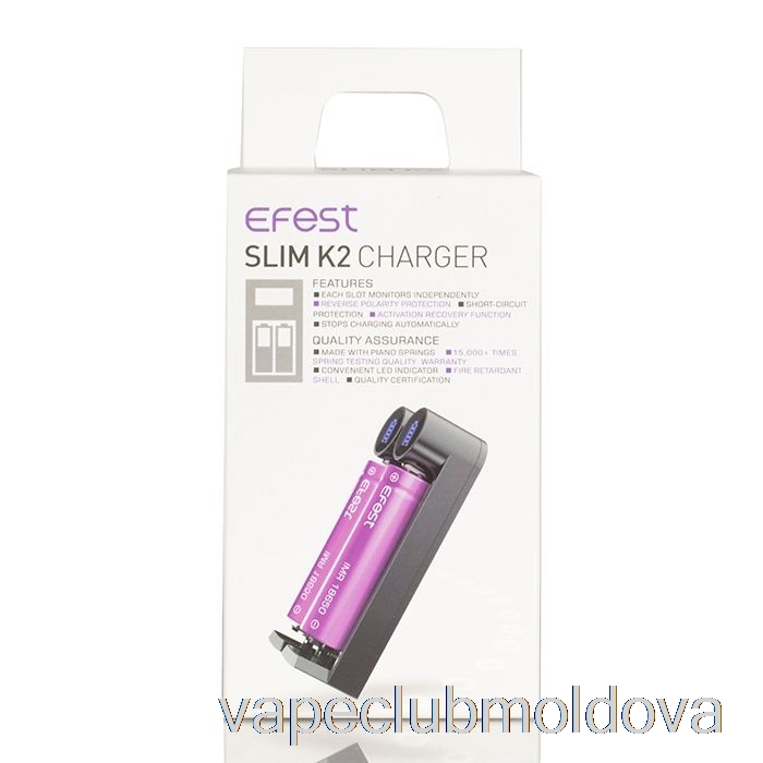 Vape Mod Efest Slim K2 încărcător De Baterie Cu Două Sloturi