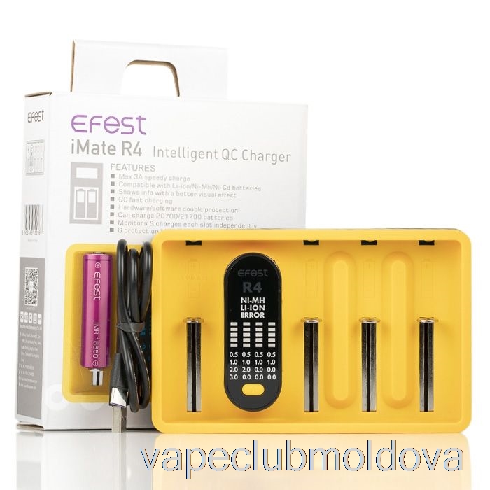Kit Vape Pod Efest Imate R4 încărcător Inteligent QC