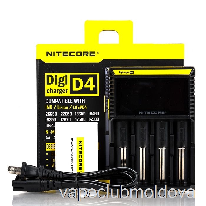Vape Mod Nitecore D4 încărcător De Baterie (4 Locații)