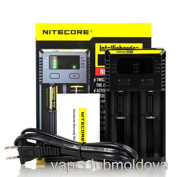 Kit Vape Pod încărcător De Baterie Nitecore I2 (2 Locații)