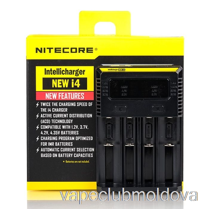 Vape Mod Nitecore I4 încărcător De Baterie V2 (4-bay)