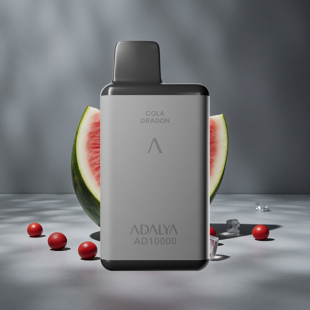 Adalya AD 10000 Pufuri Disposable Vape Pepene Gheata Spațiu Gri Ecran Mătase Baterie 650 mAh