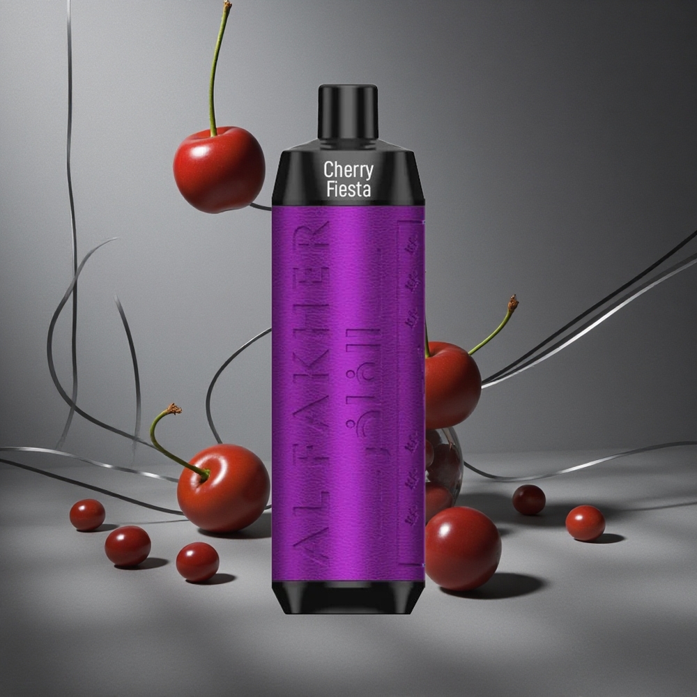 Al Fakher Crown Bar 8000 Petrecere de Cireșe Compactă și Elegantă cu Baterie 600mAh și 18ml Capacitate Lichid