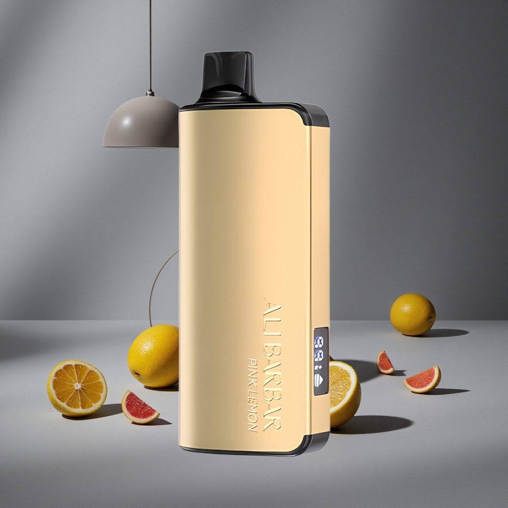 Alibarbar Ingot 9000 Pufuri Lămâie Roz cu Capacitate de Lichid de 22ml și Baterie de 2350mAh