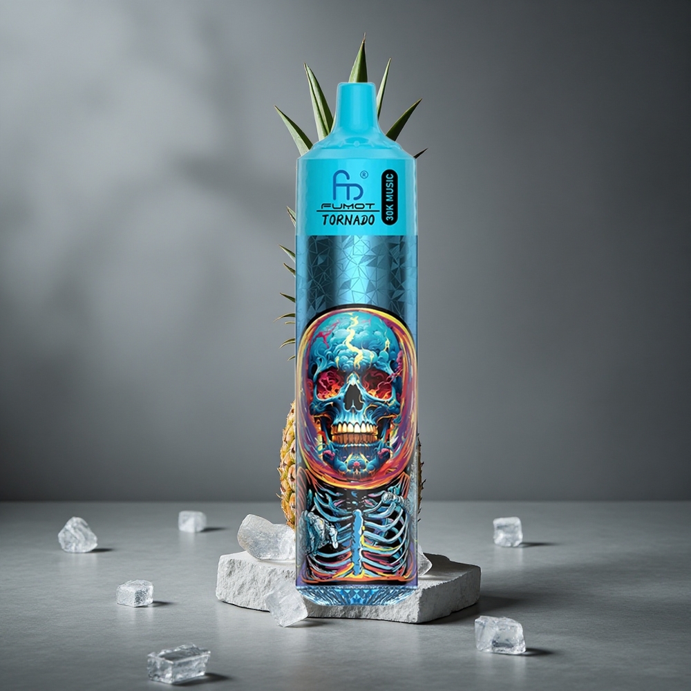 Fumot RandM Tornado 30000 Pufuri Ananas Gheață 30mL LED