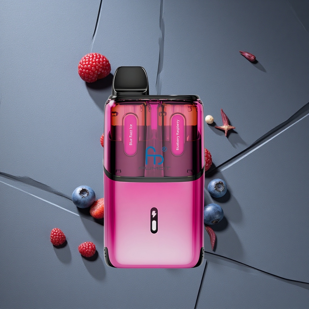 Fumot Ultra T32000 32000 de fumări Afine Zmeură Albastru Gheață Baterie 800mAh Încărcare Rapidă Type-C