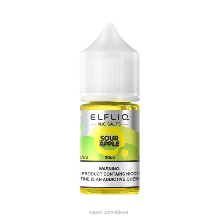 ELFBAR ELFLIQ nic sare 30 ml Apple acru 66J228 Vape Pod Kit