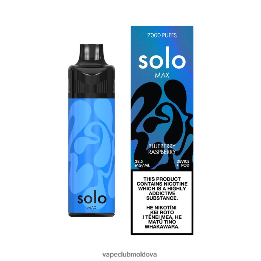 Disposable Vape Moldova 44D82R65 Solo MAX trusa de pod afine zmeura