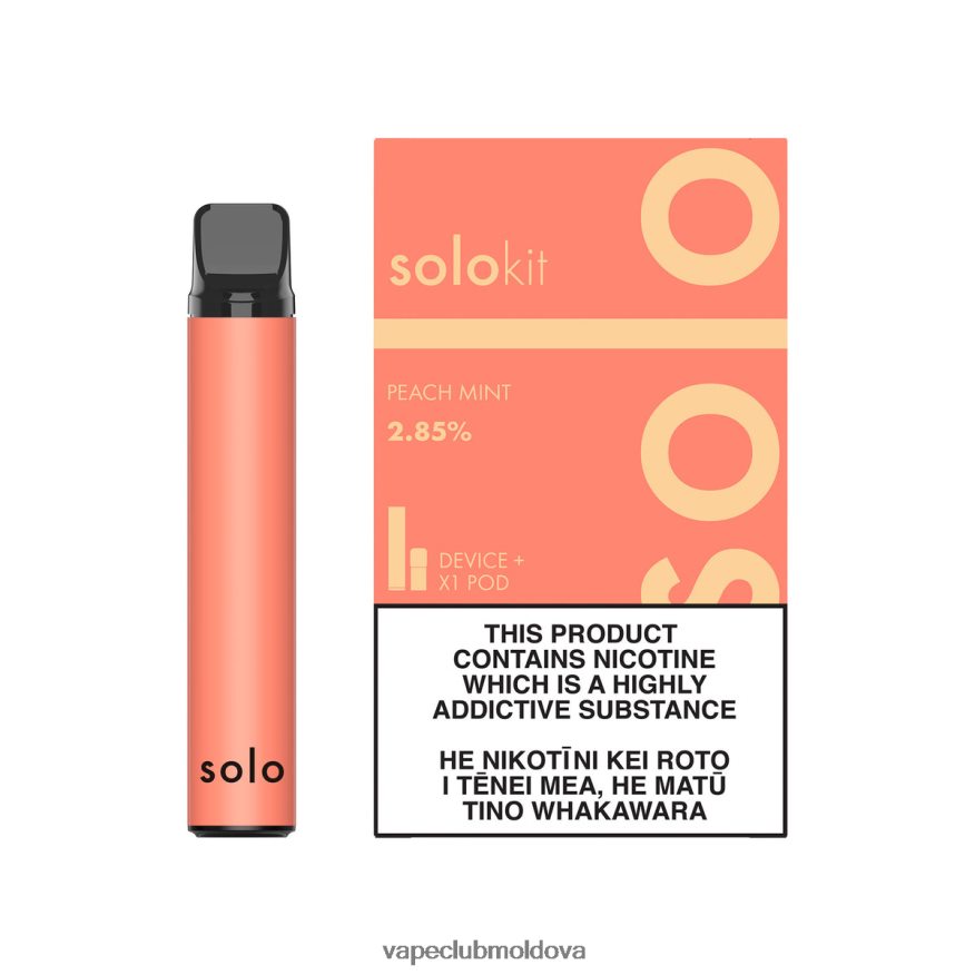 Vape Moldova 44D82R44 Solo trusa de pod menta de piersici