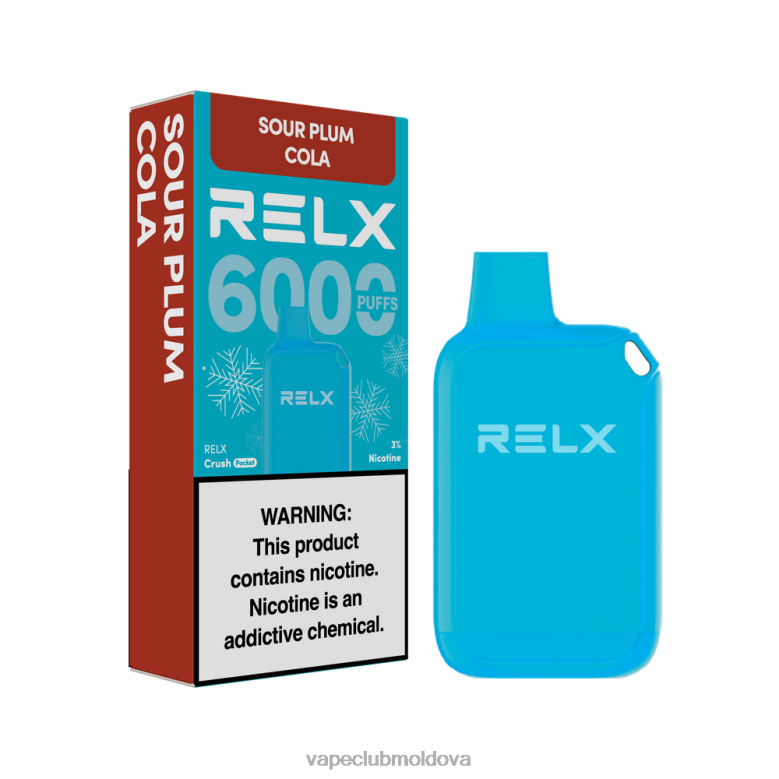 Vape Moldova 6TV6819 RELX Crush Pocket 6000 de gheață cola cu prune acrișoare