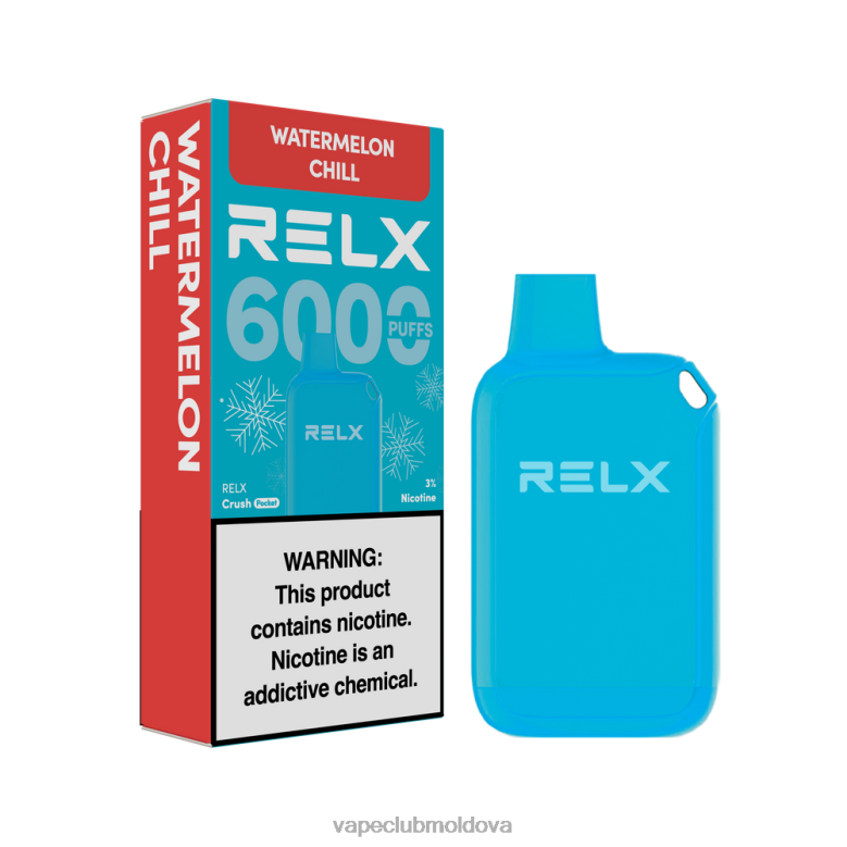 Vape Moldova 6TV6824 RELX Crush Pocket 6000 de gheață frig de pepene verde