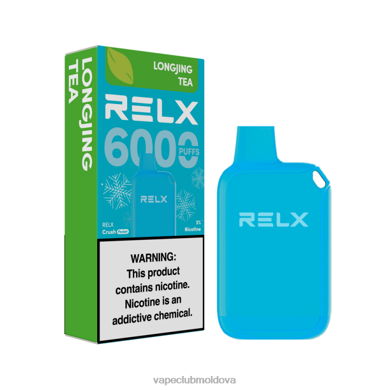 Vape Moldova 6TV689 RELX Crush Pocket 6000 de gheață ceai longjing