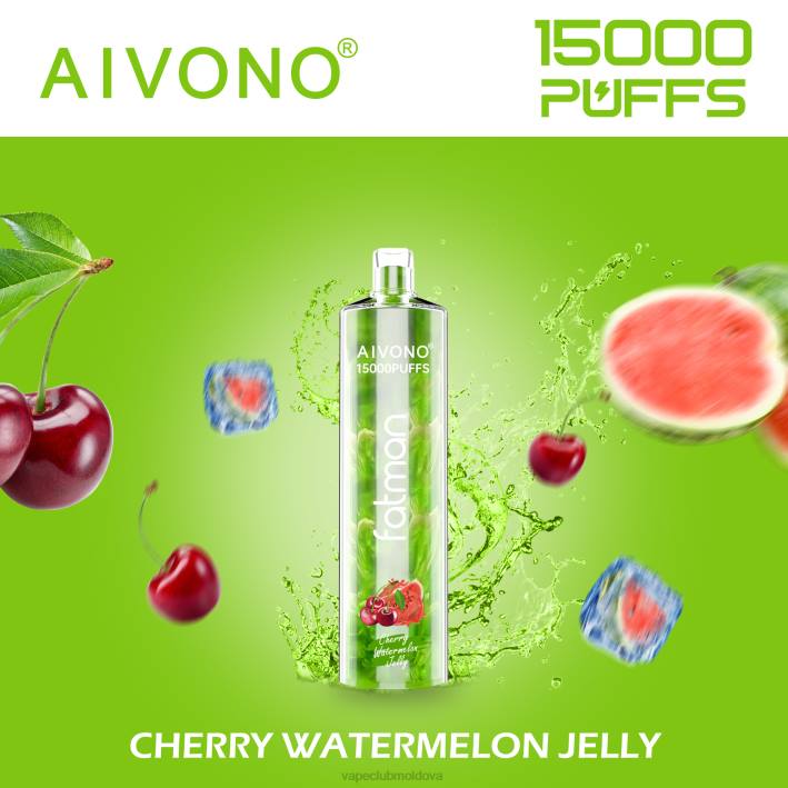 Disposable Vape Moldova B20N20 Aivono FATMAN 15000 jeleu de pepene vesel