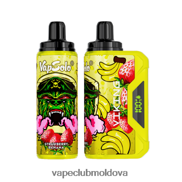 Disposable Vape Moldova Z8Z8R0155 Vapsolo VIKING vapa de unică folosință banană căpșuni