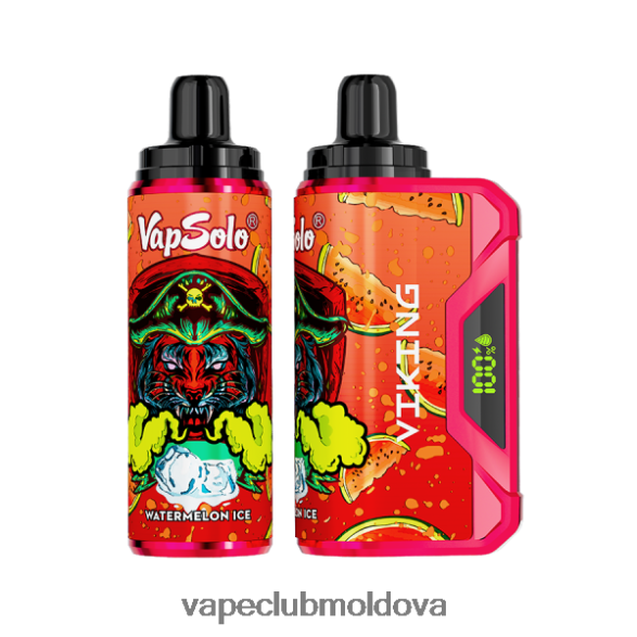 Disposable Vape Moldova Z8Z8R0160 Vapsolo VIKING vapa de unică folosință gheata de pepene verde