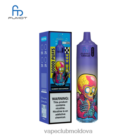 Fumot Tornado 30k muzica afine zmeura acra XRJV46 Vape Shop Chisinau