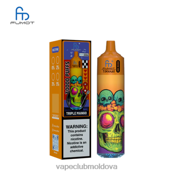 Fumot Tornado 30k muzica triplu mango XRJV429 Vape Moldova