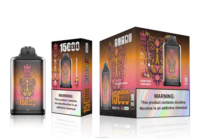 Vape Mod 6LLL107 Bang Box s1-15000 pufuri mango piersici pepene verde