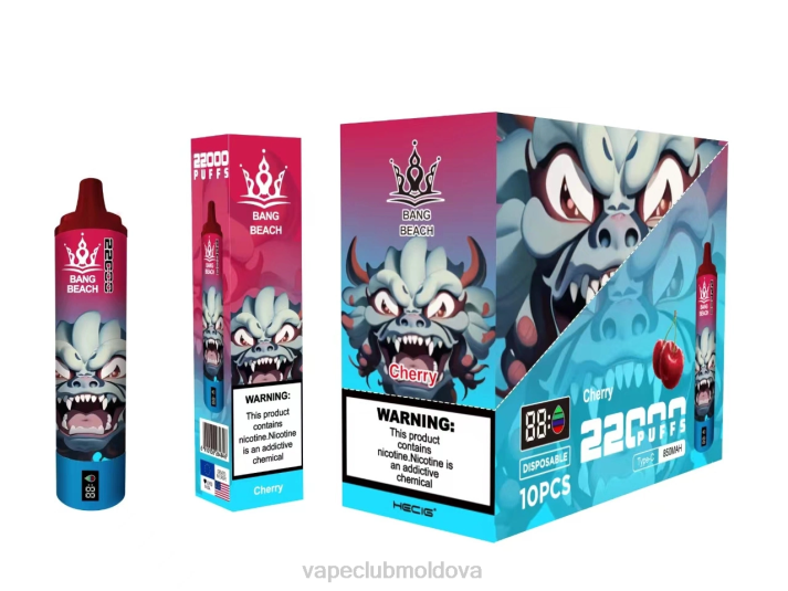 Vape Mod 6LLL17 Bang Beach Ecran inteligent de 22000 puf cireașă