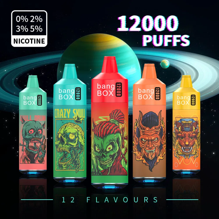 Vape Mod 6LLL37 Bang Box 12000 puf-uri lumina rgb de unică folosință