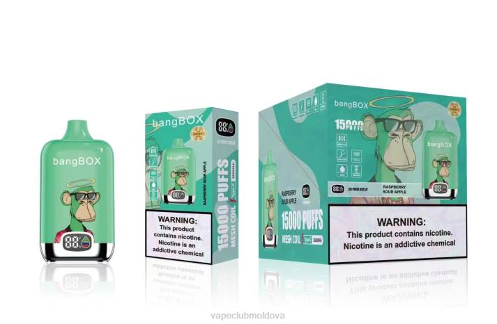 Vape Mod 6LLL42 Bang Box 15000 pufuri măr acru de zmeură