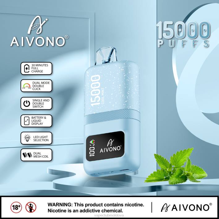 Vape Mod B20N62 Aivono AIM magic 15000 menta rece