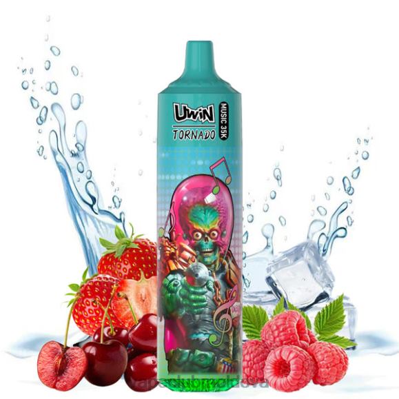 Vape Mod JRPB822 UWIN CRYSTAL 35k vape de unică folosință gheață de căpșuni și zmeură