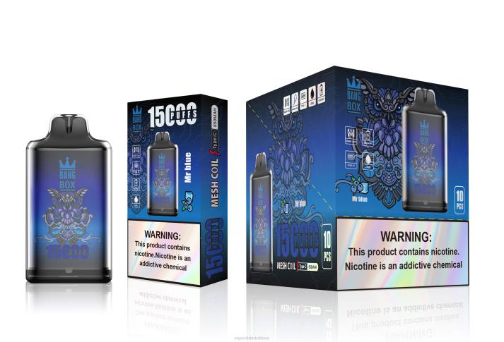 Vape Moldova 6LLL109 Bang Box s1-15000 pufuri domnule albastru