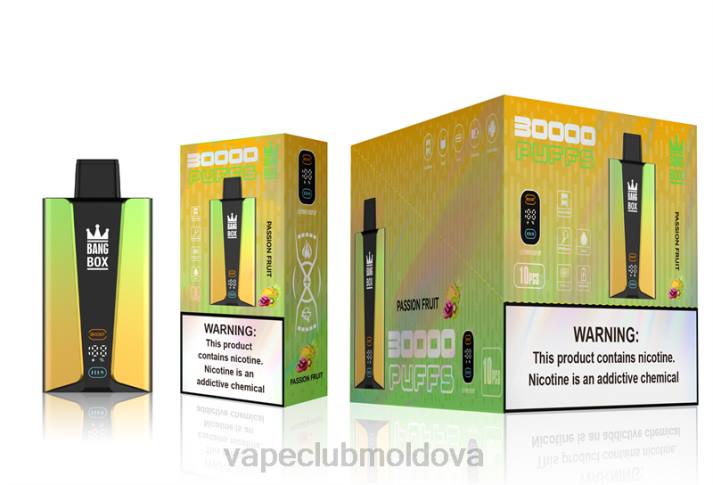 Vape Moldova 6LLL84 Bang Box Ecran inteligent de 30000 de pufături fructul pasiunii