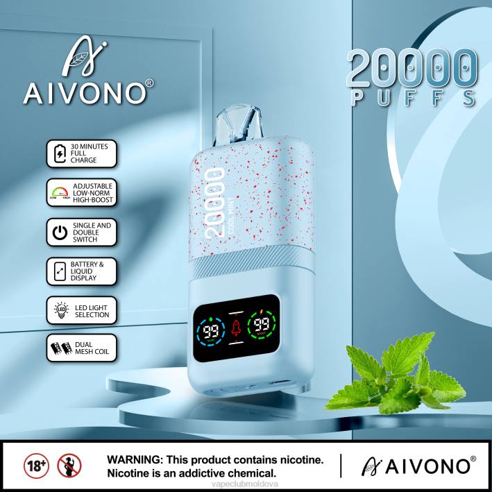 Vape Moldova B20N84 Aivono AIM magic 20000 menta rece