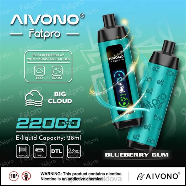 Vape Moldova B20N9 Aivono Fatpro 22000 gumă de afine