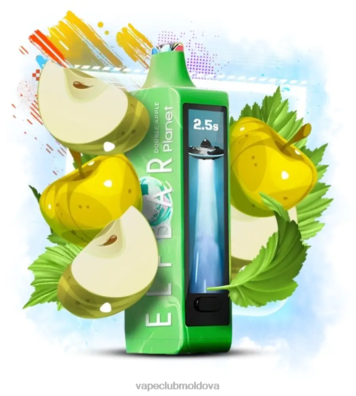 Vape Moldova XH4J014 Elf Bar Planet 25000 măr dublu