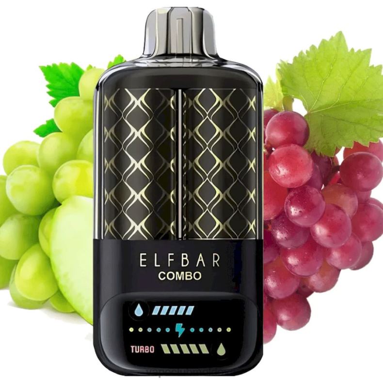 Vape Moldova XH4J09 Elf Bar Combo 25000 struguri verzi și struguri