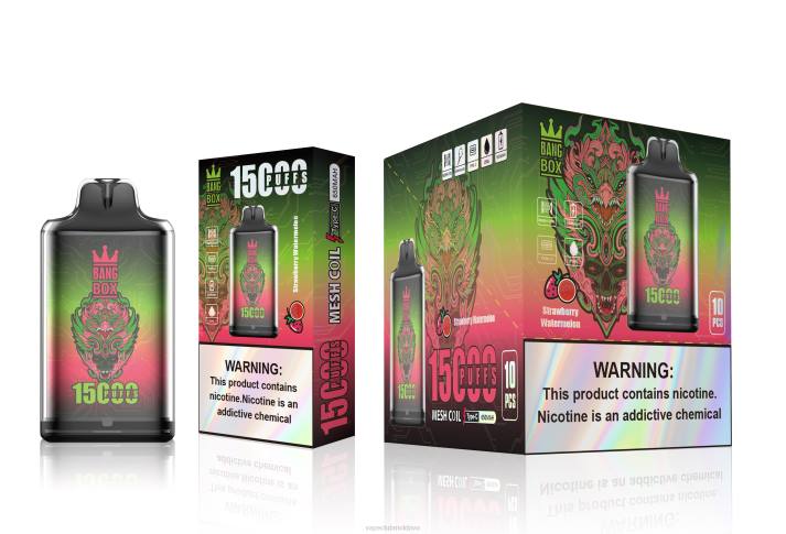Vape Pod Kit 6LLL103 Bang Box s1-15000 pufuri pepene verde de căpșuni
