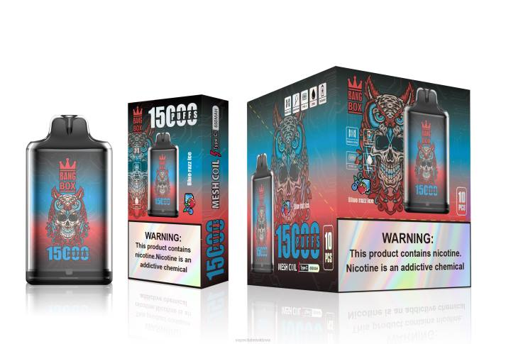 Vape Pod Kit 6LLL108 Bang Box s1-15000 pufuri gheață albastră