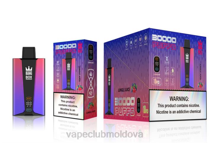 Vape Pod Kit 6LLL78 Bang Box Ecran inteligent de 30000 de pufături suc de junglă