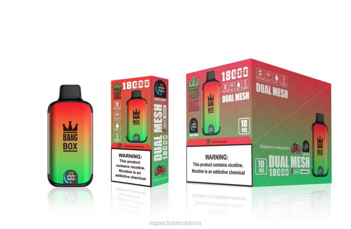 Vape Pod Kit 6LLL88 Bang Box 18000 pufuri pepene verde de căpșuni