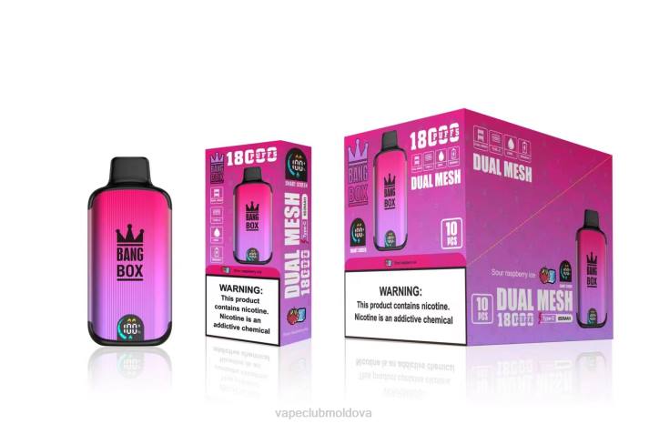 Vape Pod Kit 6LLL98 Bang Box 18000 pufuri gheață de zmeură acru