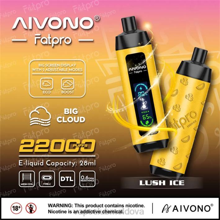 Vape Pod Kit B20N3 Aivono Fatpro 22000 gheață luxuriantă