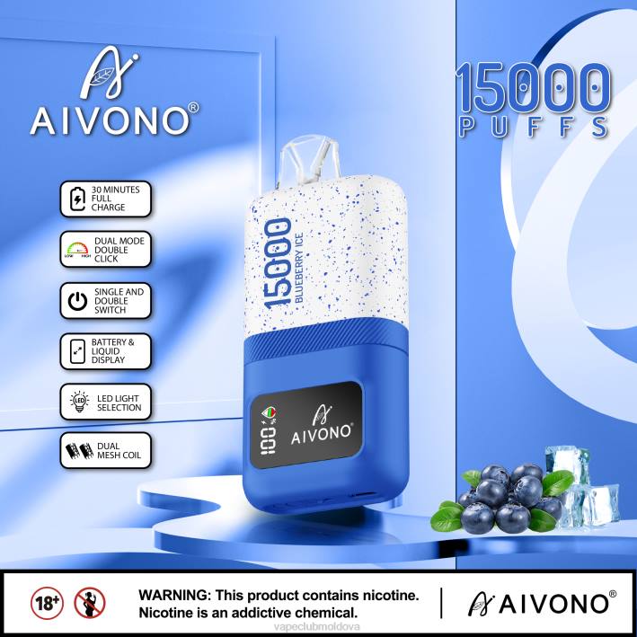 Vape Pod Kit B20N68 Aivono AIM magic 15000 gheata de afine