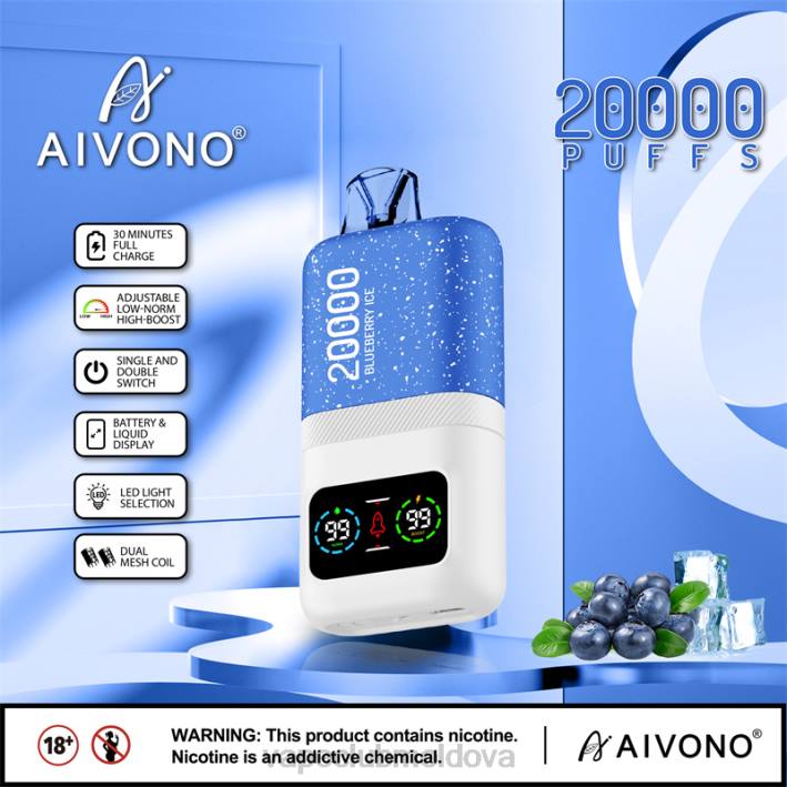 Vape Pod Kit B20N73 Aivono AIM magic 20000 gheata de afine