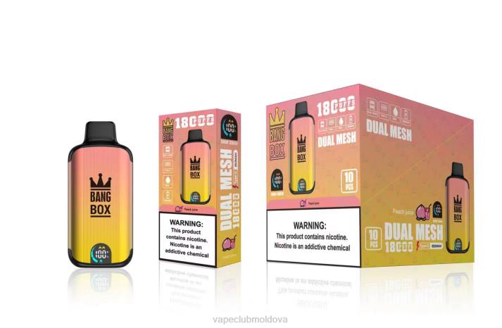 Vape Shop Chisinau 6LLL91 Bang Box 18000 pufuri suc de piersici
