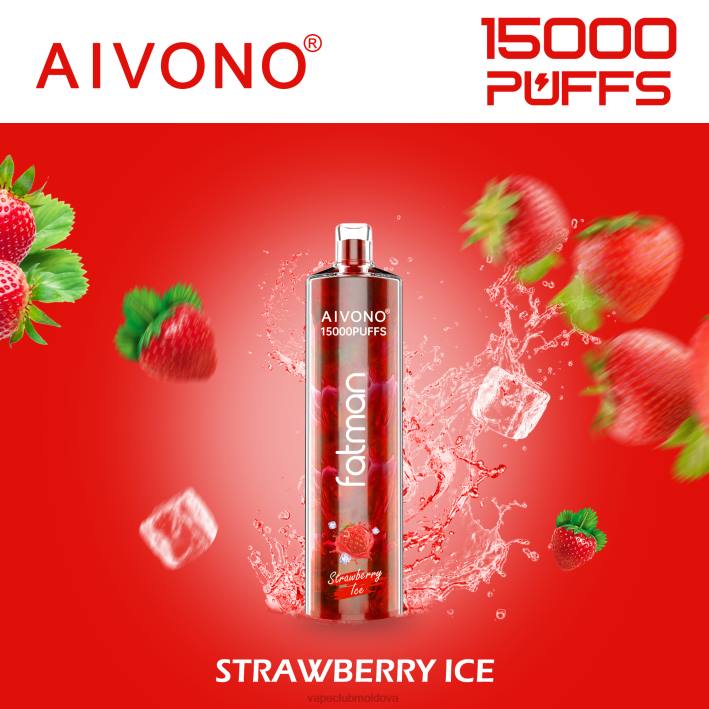 Vape Shop Chisinau B20N11 Aivono FATMAN 15000 gheata de capsuni