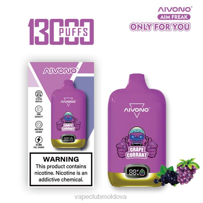 Vape Shop Chisinau B20N251 Aivono AIM FREAK 13000 coacaze de struguri