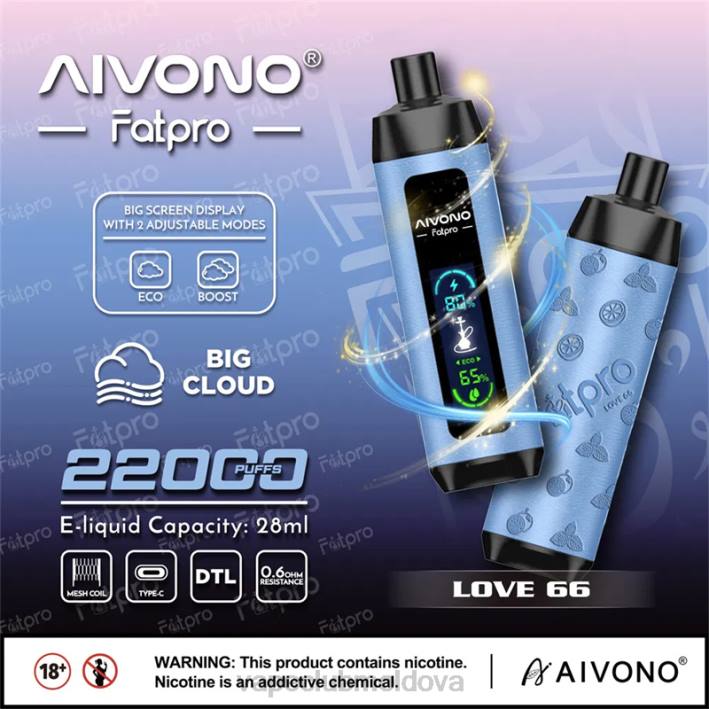 Vape Shop Chisinau B20N6 Aivono Fatpro 22000 dragoste 66